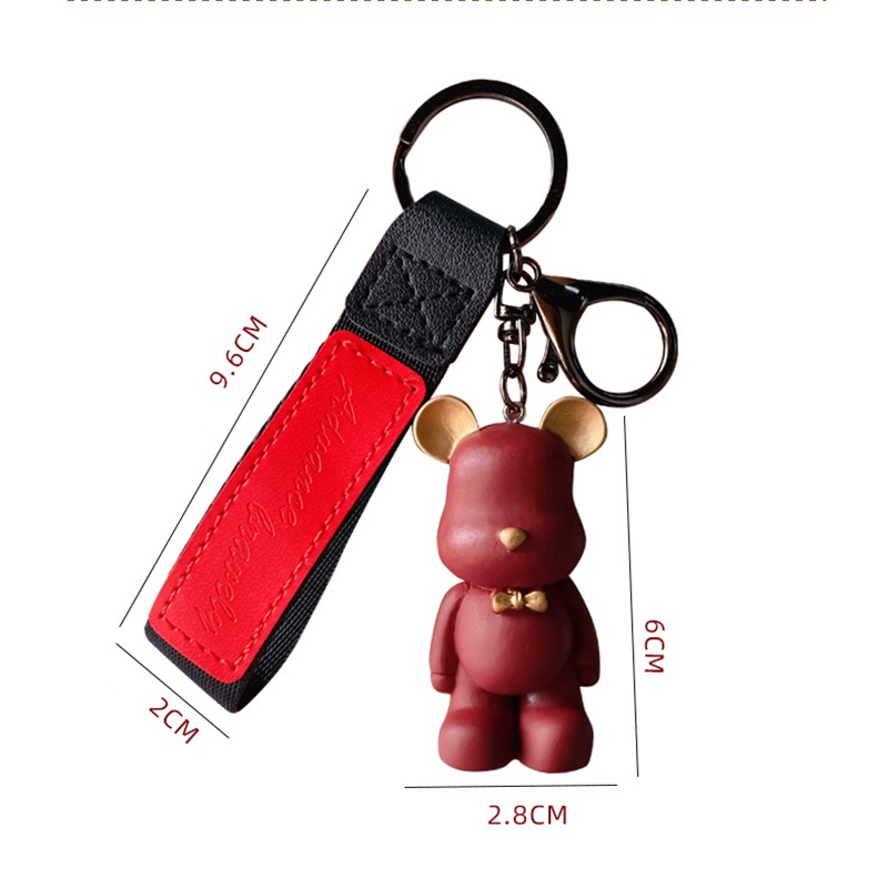 Móc khóa gấu Hàn quốc hoạt hình dễ thương đủ màu sắc hot trend tiktok phụ kiện túi xách DOITNOW