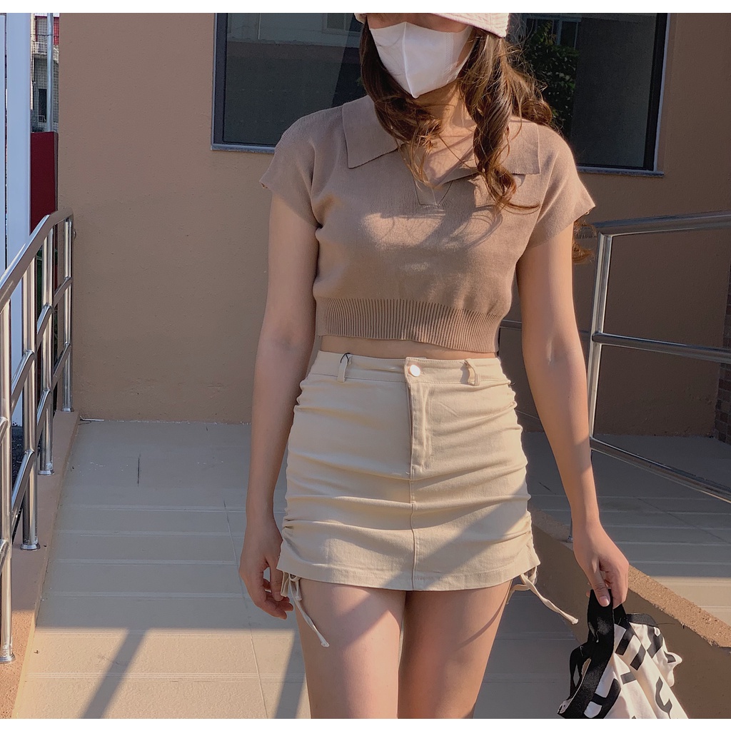 Chân váy rút dây 2 bên SK111 LOLLIE STUDIO