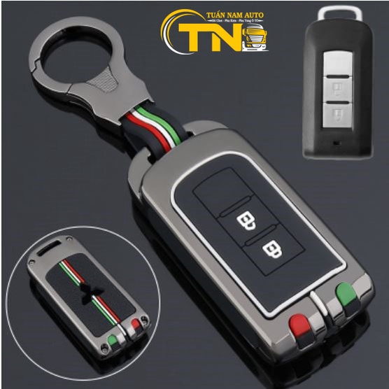 Vỏ ốp khoá xe hơi - Bọc chìa smartkey ô tô Mitsubishi Xpander, Outlander, Triton, Attrage, Mirage