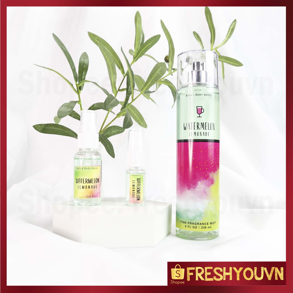 Watermelon Lemonade - Xịt thơm toàn thân body mist Bath & Body Works khác  - Trái cây | BigBuy360 - bigbuy360.vn