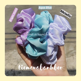 Cột tóc scrunchie vải lụa satin | Tiệm của Bánh Bèo