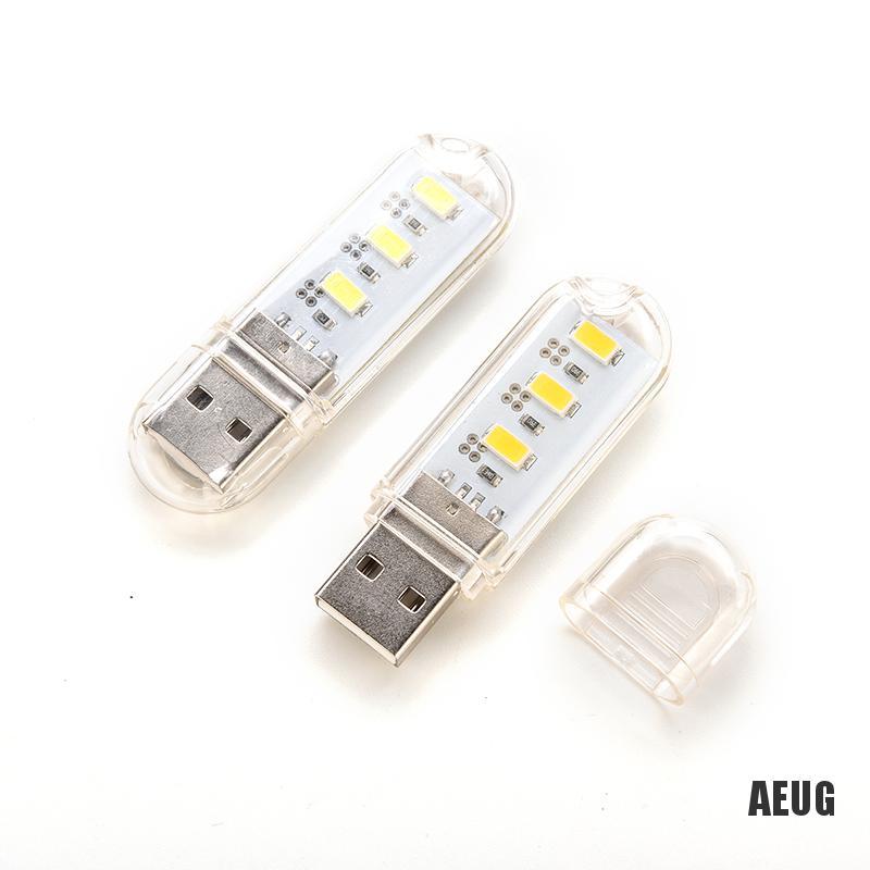 Móc khóa USB hình đèn LED 3 bóng tiện dụng