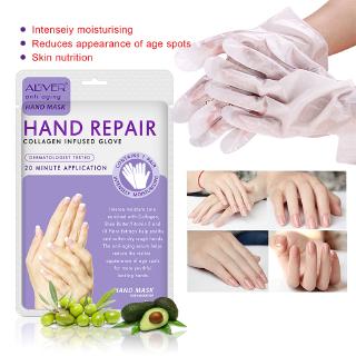 1 Cặp Mặt nạ chống lão hóa Găng tay truyền Collange Loại bỏ tẩy tế bào chết Da chết Dưỡng ẩm tay