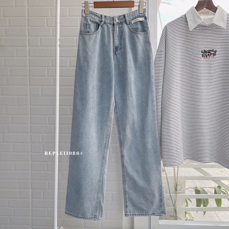 [Mã FAMARAL1 giảm 10K đơn 50K] [ ẢNH THẬT ĐỘC QUYỀN REPLEI1986 ] Quần jeans suông 133
