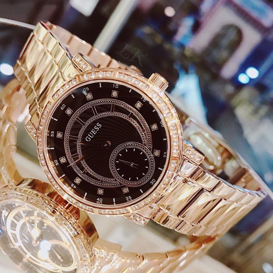 Đồng Hồ Nữ Guess W1006L2 38mm Dây Thép Màu Rose Size 38mm