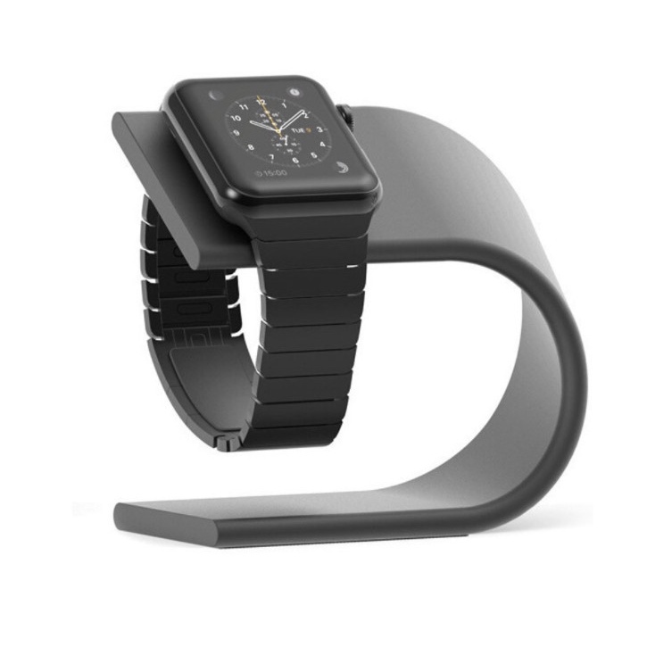 Đế dock sạc không dây Watch Nhôm nguyên khối, kiêm Giá đỡ đồng hồ thông minh