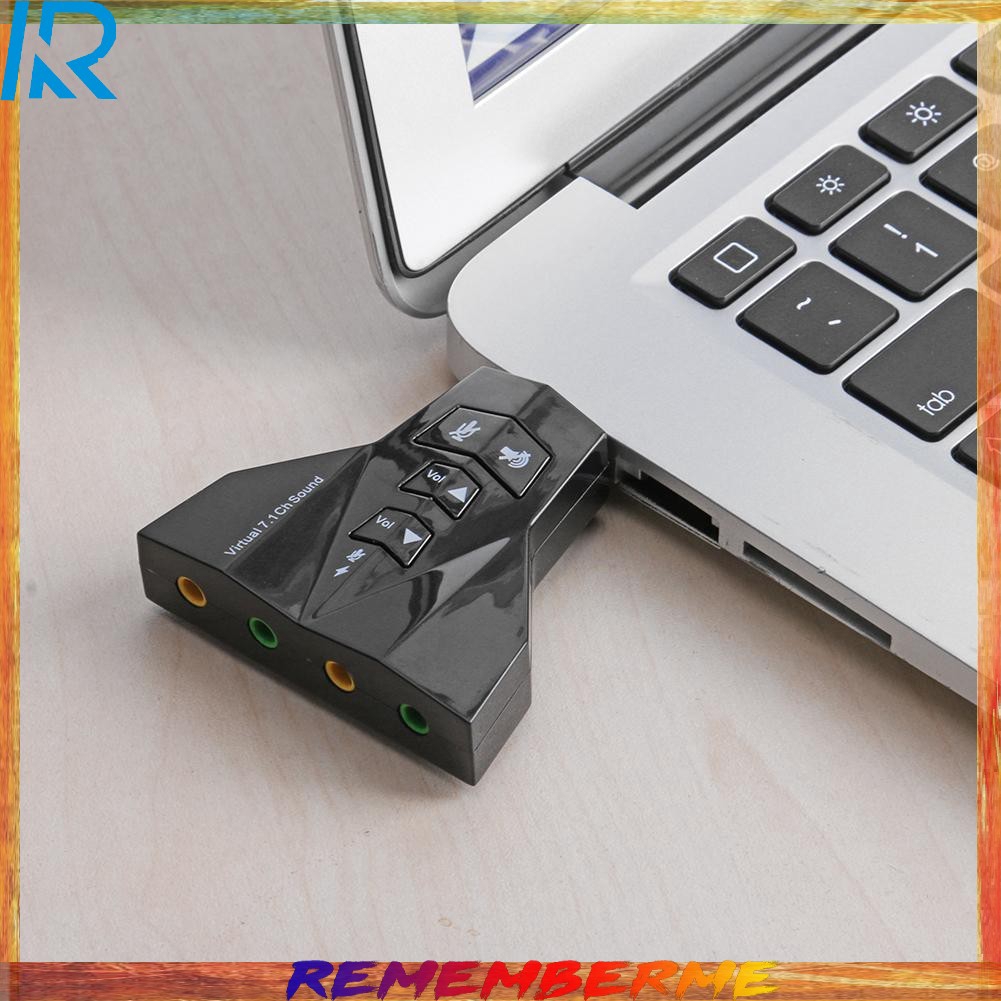 Thiết bị chuyển đổi đầu cắm âm thanh 3D có cổng micro kép 7.1 đa năng | BigBuy360 - bigbuy360.vn