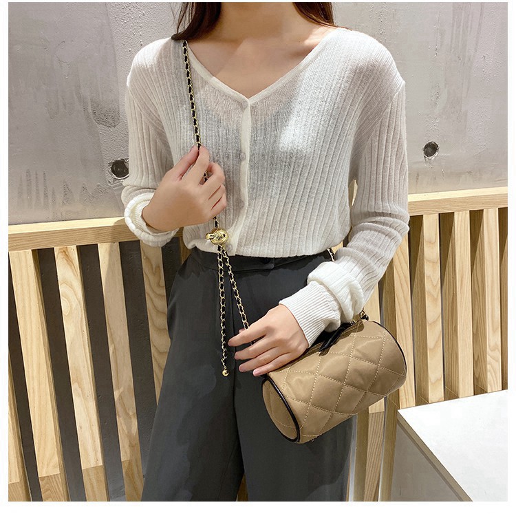 Túi xách nữ đeo chéo hình trống, hình trụ, vải dù chống thấm nước phong cách hàn quốc DC05 - Chip Xinh