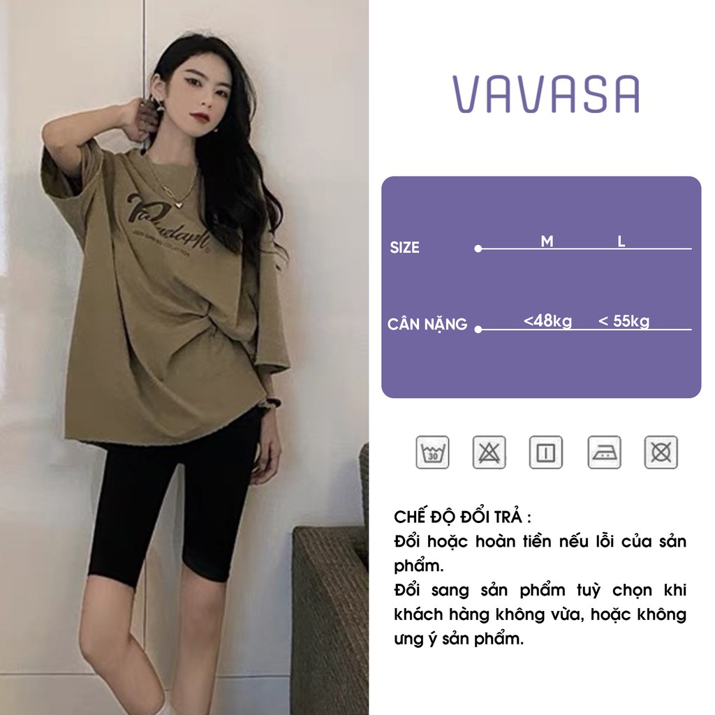 Quần legging nữ lửng ngố cạp cao bigsize nâng mông giá rẻ VAVASA QL01