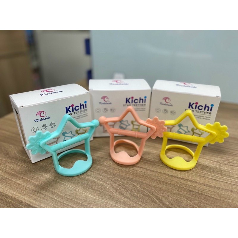 Gặm nướu Silicone Star đeo tay chống rơi, ngậm nướu cho bé từ 0 - 3 tuổi