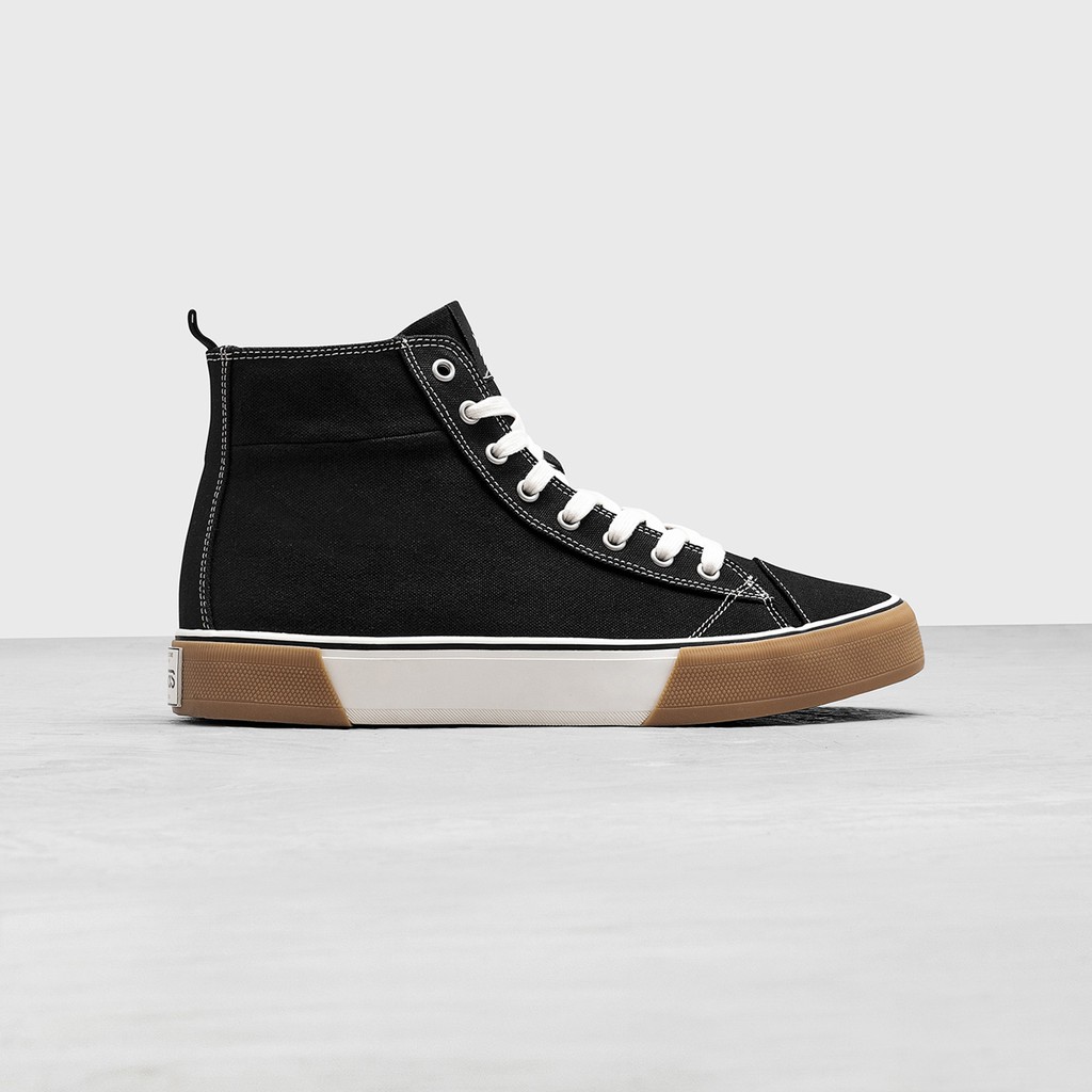 GIÀY SNEAAKER ANANAS -  HIGH TOP - BLACK/GUM UY TÍN.
