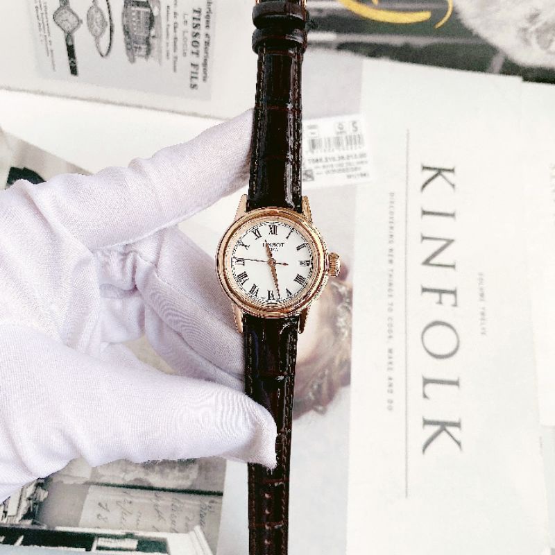Đồng hồ Tissot nữ nâu đẹp trang nhã chính hãng T085.210.36.013.00