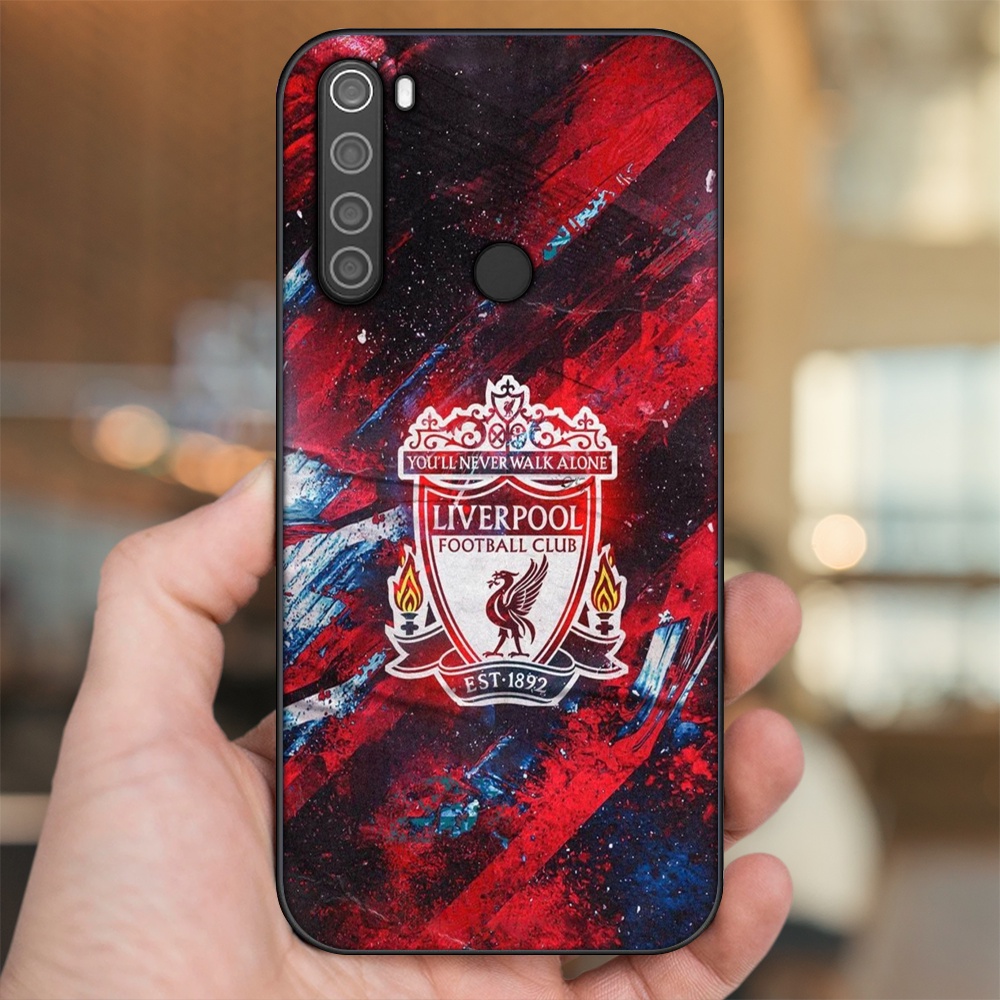 Ốp lưng Xiaomi Redmi Note 8 viền đen in hình Liverpool FC