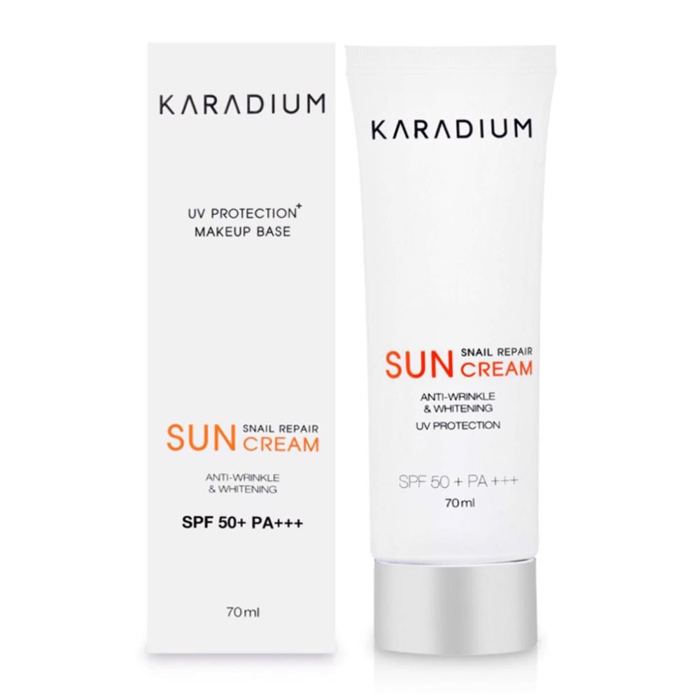 Kem Chống Nắng Karadium, Kem Chống Nắng Nâng Tone Da Karadium Snail Repair Sun Cream Spf 50+ Pa+++ - Mỹ Phẩm