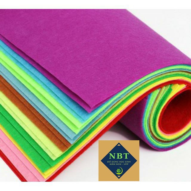 Vải dạ cứng  khổ 90x90 cm  làm đồ handmade, làm móc khoá, sách vải, đồ chơi, treo nôi