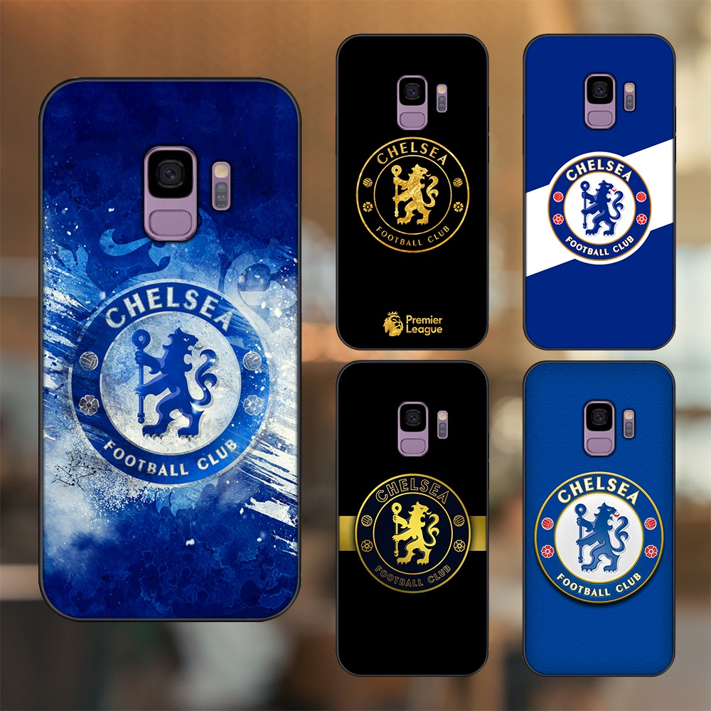 Ốp lưng Samsung S9 viền đen in hình Chelsea FC