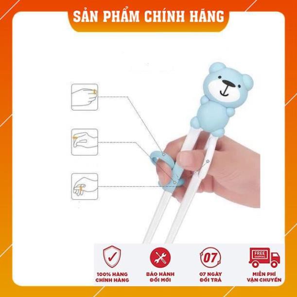 Bộ Thìa Nĩa Đũa Hình Gấu dễ thương cho bé tập ăn dặm