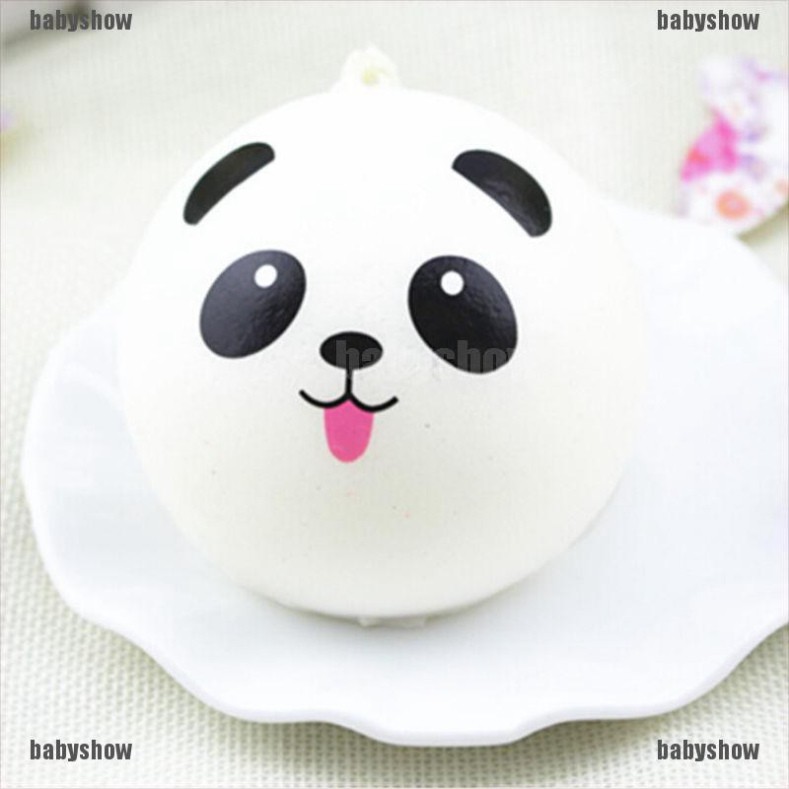Móc khoá squishy dẻo hình gấu panda dễ thương