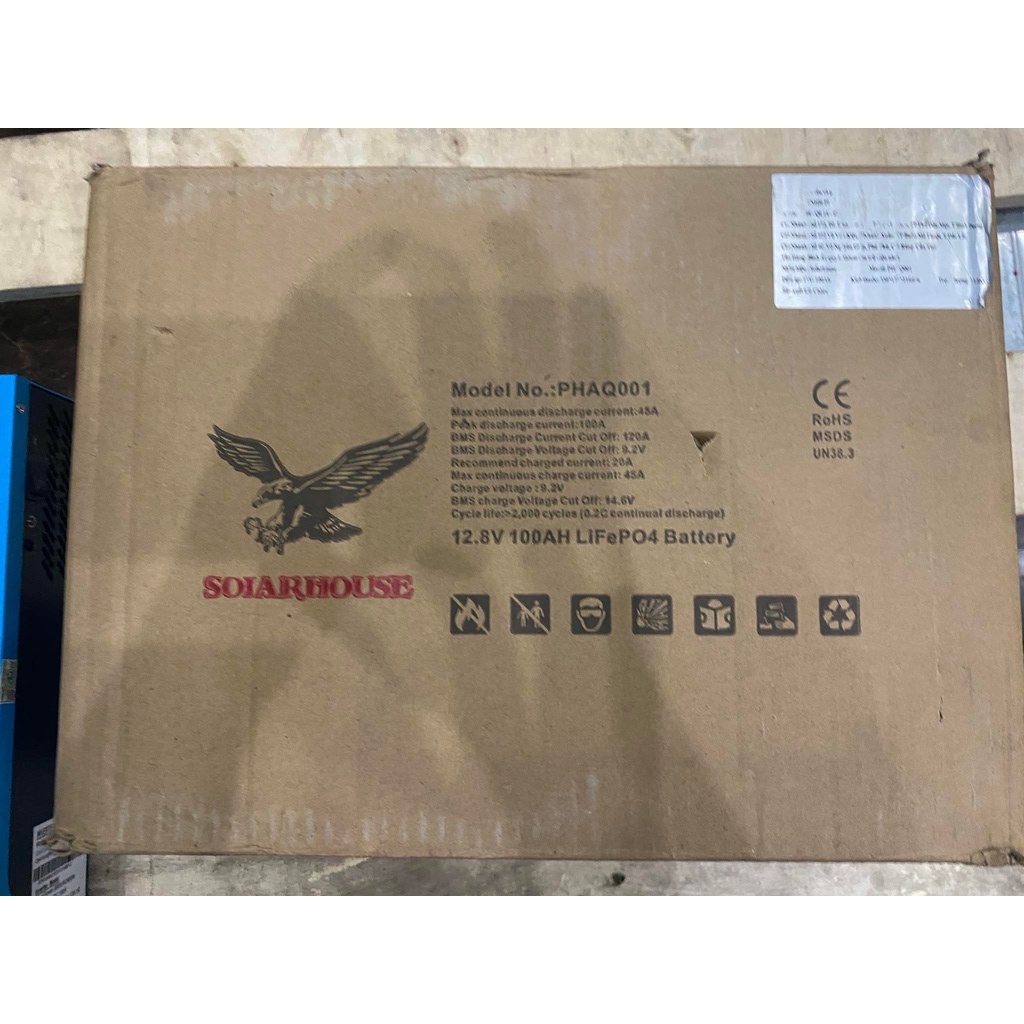 Bình ac quy lithium lifepo4 sắt phốt phát 12v - 100ah
