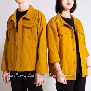 Áo khoác jean trơn form rộng - ‼️ có size to - jean jacket bacsic