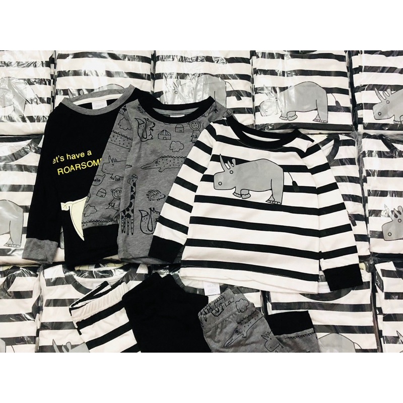 Set 3 bộ cotton dài tay Zoo N.E.X.T bé trai 11-23kg