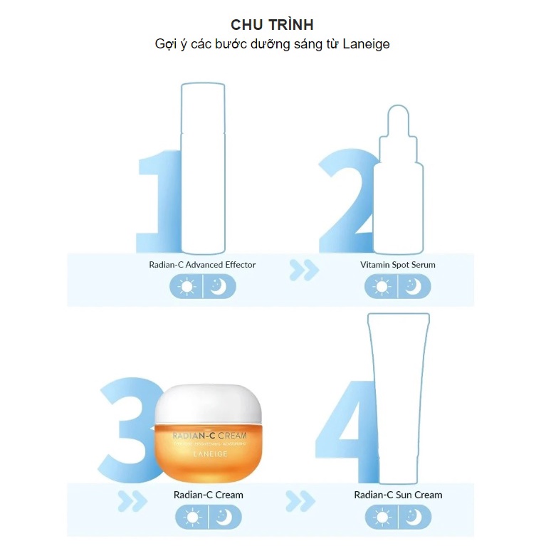 Kem Dưỡng Trắng da Laneige Radian-C Cream 30ml