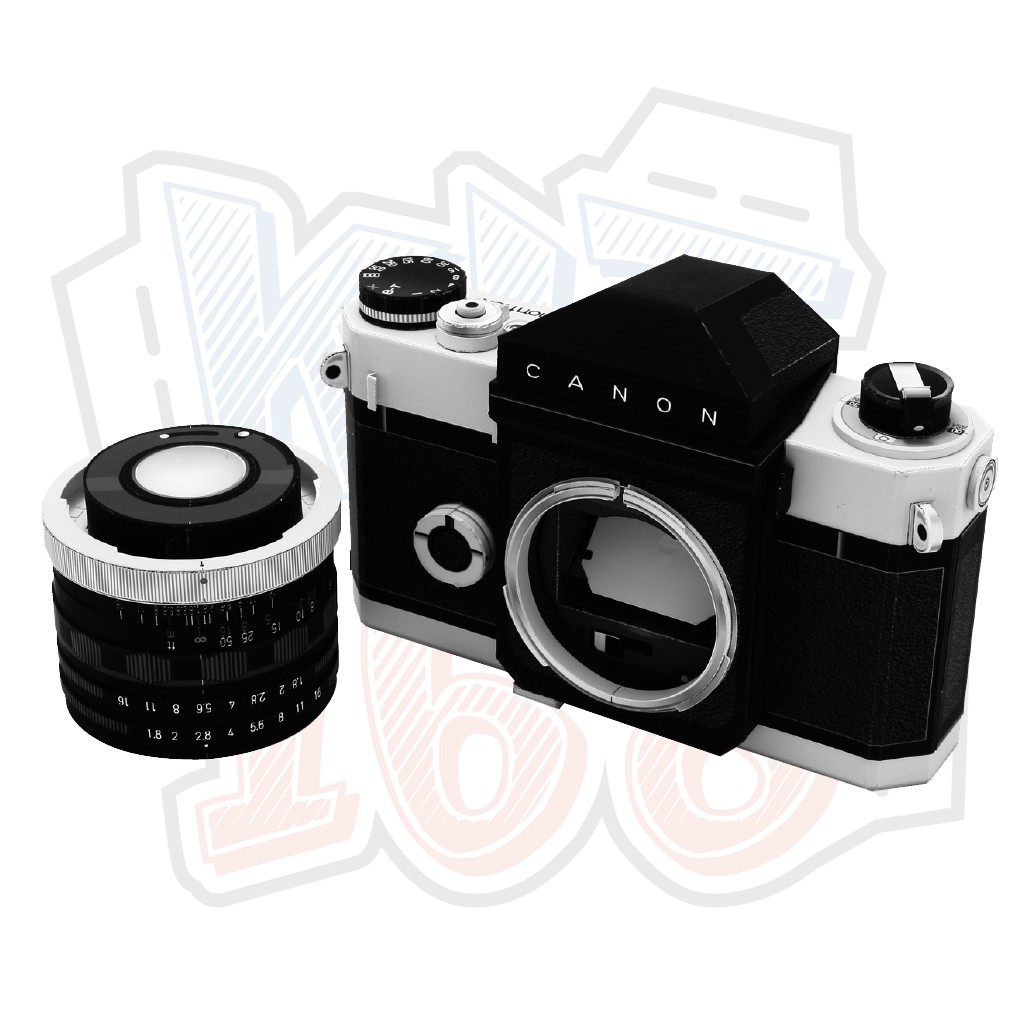 Mô hình giấy máy ảnh Canon Canonflex (tỉ lệ 1:1)