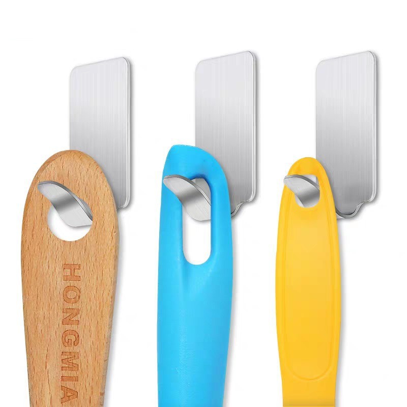 Combo 3 Móc Dán Tường Inox 304 Sử Dụng Công Nghệ 3M Siêu Dính - LU08