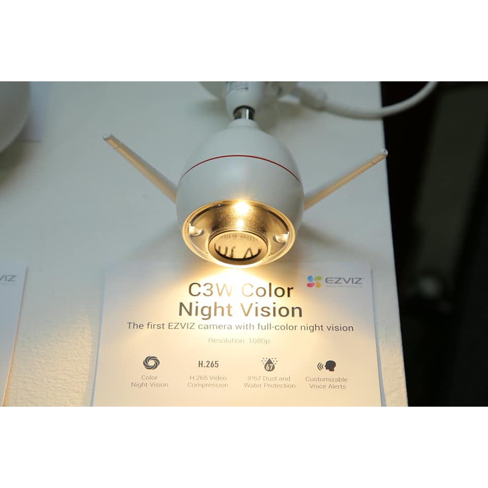 Camera WIFI Ngoài trời EZVIZ C3W PRO 4MP IP67, Màu Ban Đêm, Âm Thanh 2 Chiều, Đèn và Còi Báo Động, AI