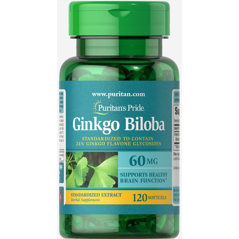 Viên Uống Hỗ Trợ Não Bộ Puritan Ginkgo Biloba