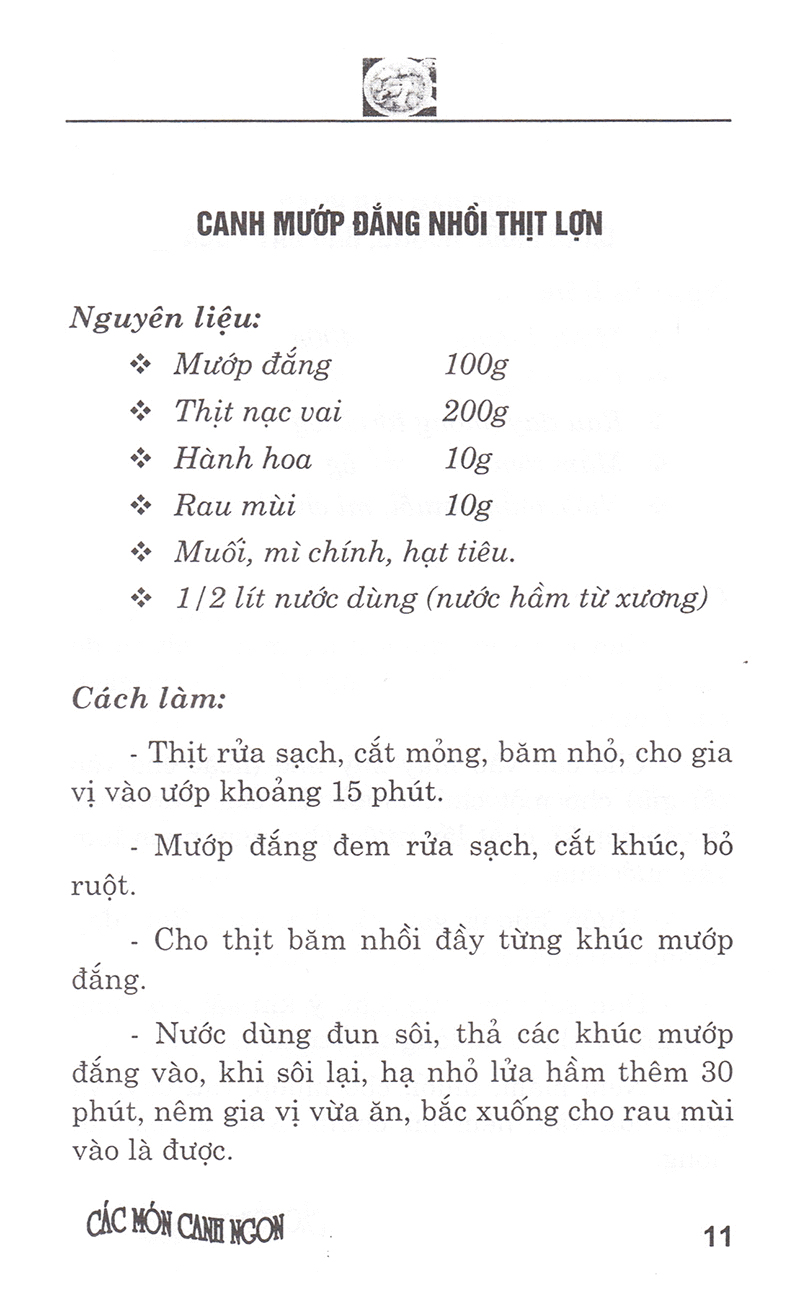 Sách - Các Món Canh Ngon (Tái Bản)