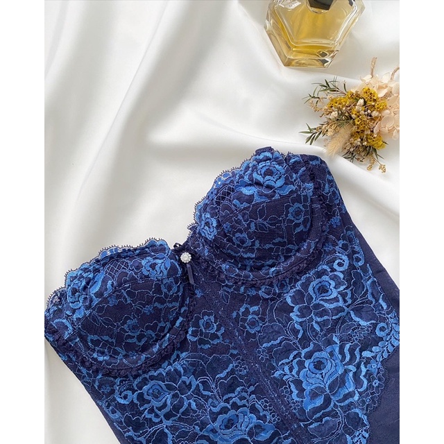 Áo corset xanh đậm 2hand