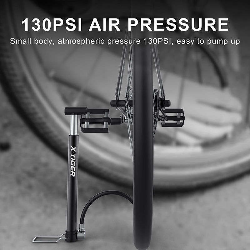 Ống Bơm Xe Đạp X-TIGER Mini Bằng Hợp Kim Nhôm Phù Hợp Cho Van Presta &amp; Schrader