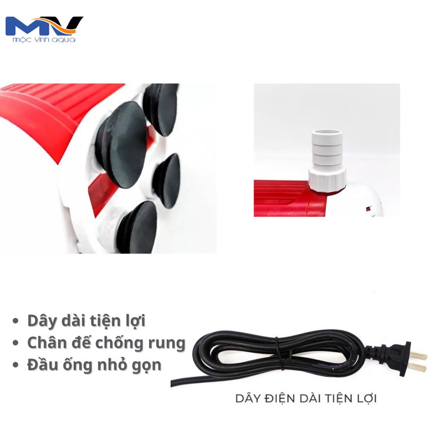 Máy bơm chìm Baoyu BY-101/BY-102/BY-103/BY-104/BY-105/BY-106/BY-107 công suất 6w đến 90w