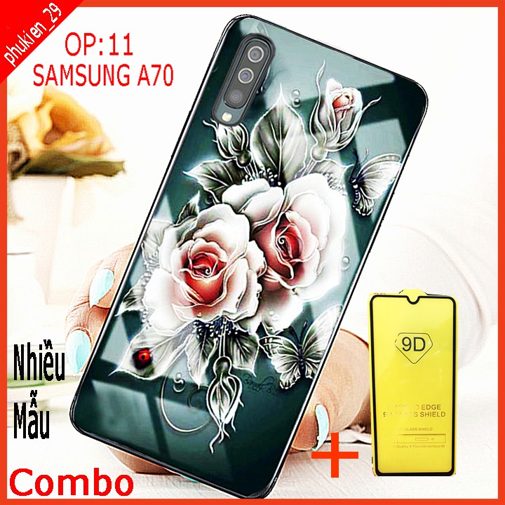 COMBO ốp lưng KÍNH 3D SAMSUNG A70 SANG TRỌNG, TRẺ TRUNG (TẶNG KÈM 1 kính cường lực full màn hình )  phukien_29