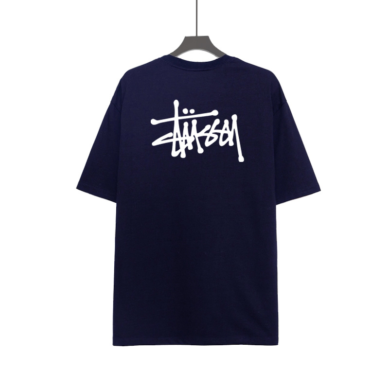 Áo thun Stussy tay ngắn cổ tròn dáng rộng st3 #
