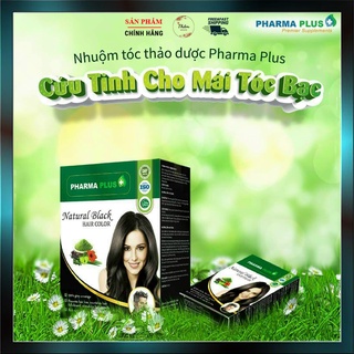 Nhuộm tóc thảo dược Pharma Plus - gội là đen