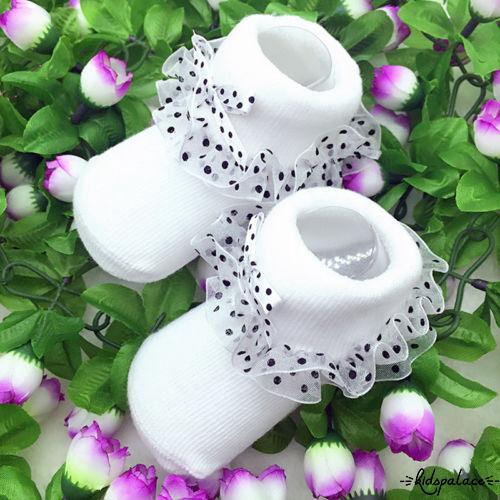 Vớ cotton phối ren dành cho bé gái