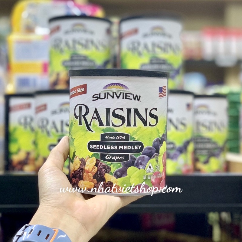 Nho Khô Hỗn Hợp Raisins Sunview Mỹ 425g