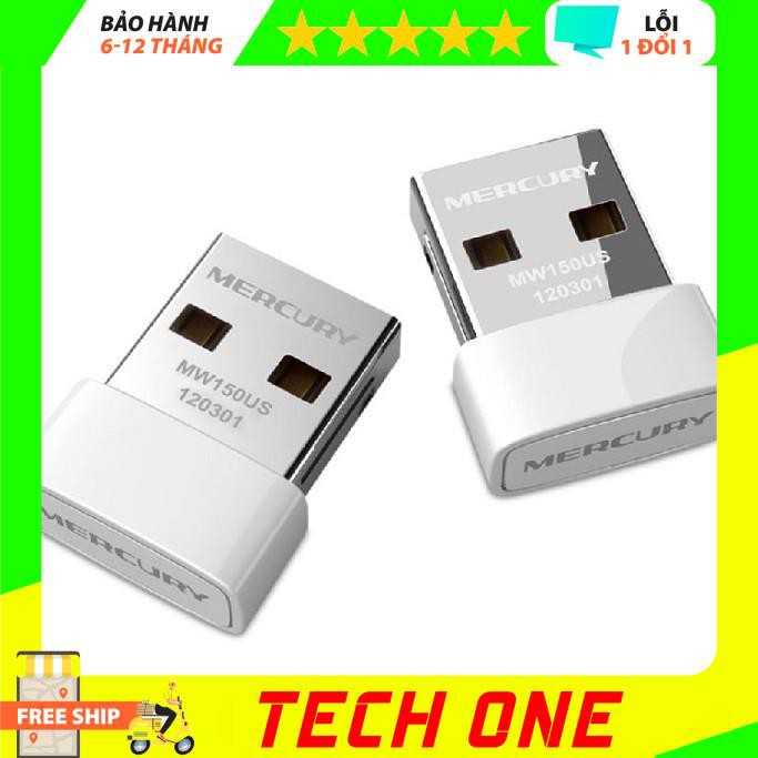 USB Wifi thu sóng mini không dây Mercury, máy thu sóng đa năng  tốc độ 150Mbps