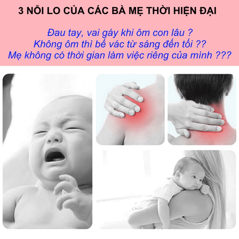 Ghế nhún rung 💥FREESHIP💥 bập bênh 3 tư thế cho bé, gấp gọn có mái che  - Ghế rung kèm gối và thanh đồ chơi 3 món DC017