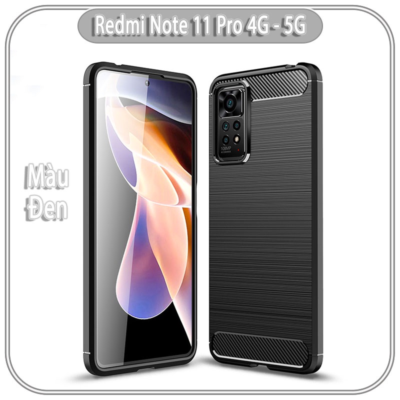 Ốp lưng Xiaomi Redmi Note 11 Pro 4G - 5G - Note 12 pro 4G vân phay xước, hạn chế bám vân tay, 4 góc chống sốc