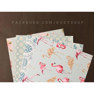 [ẢNH TỰ CHỤP](mẫu 3) ( khổ A4) combo 4 tờ giấy hoa văn, giấy họa tiết, giấy trang trí [đồ làm scrapbook, thiệp, lovebox]