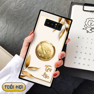 Ốp lưng kính 3D 12 con giáp - Samsung galaxy Note 8