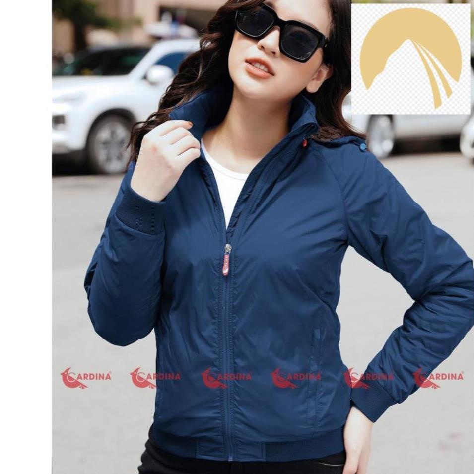 Áo Khoác Nữ, Áo Gió Nữ 2 Lớp Lót Lông Cừu CARDINA Cao Cấp Siêu Nhẹ, Siêu Ấm -m98 a