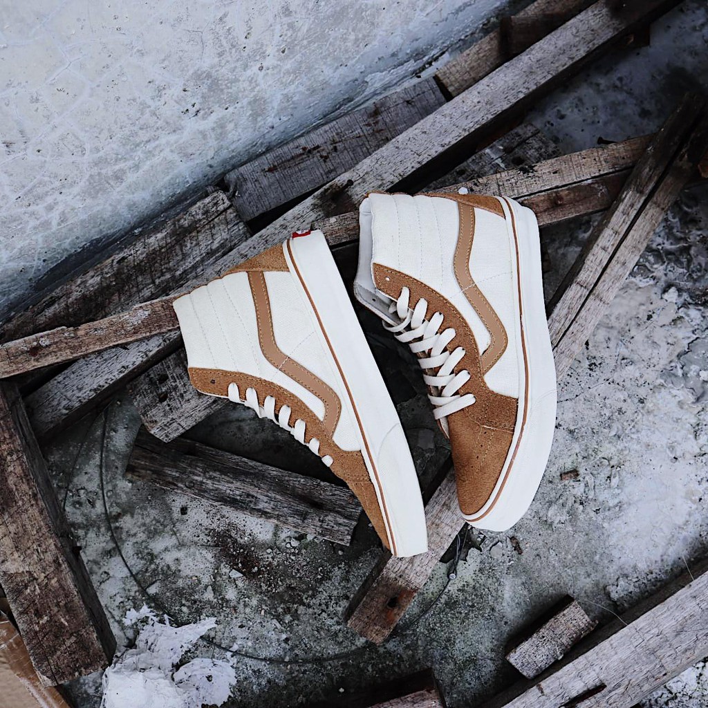 Giày Thể Thao Vans Sk8 Hi Off White Thời Trang Năng Động