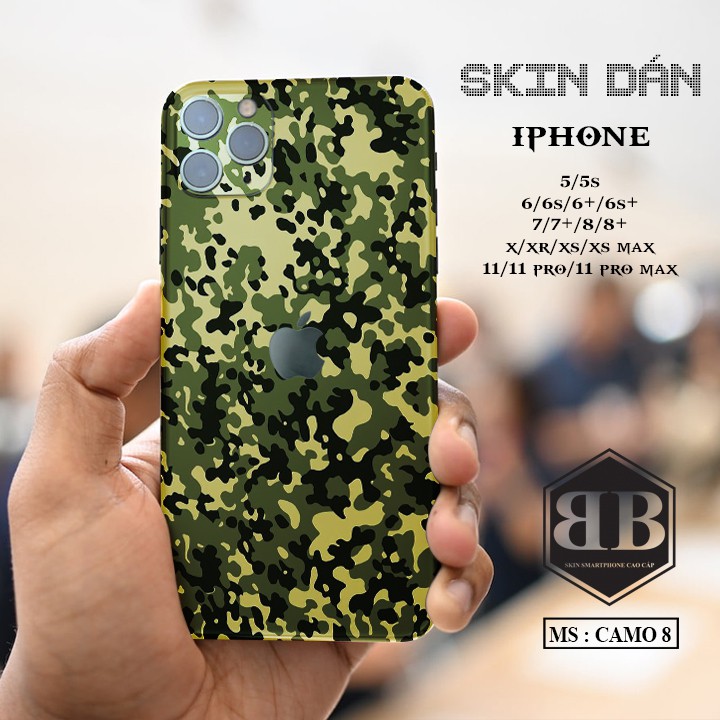 Dán skin iphone 5 5s 6 6s 6 Plus 6s Plus 7 7 Plus 8 8 Plus X XR XS XS Max 11 11 Pro 11 Pro Max