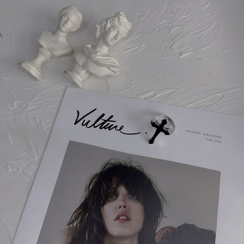 Nhẫn 22419 hình thập giá phong cách hip hop dành cho nam và nữ