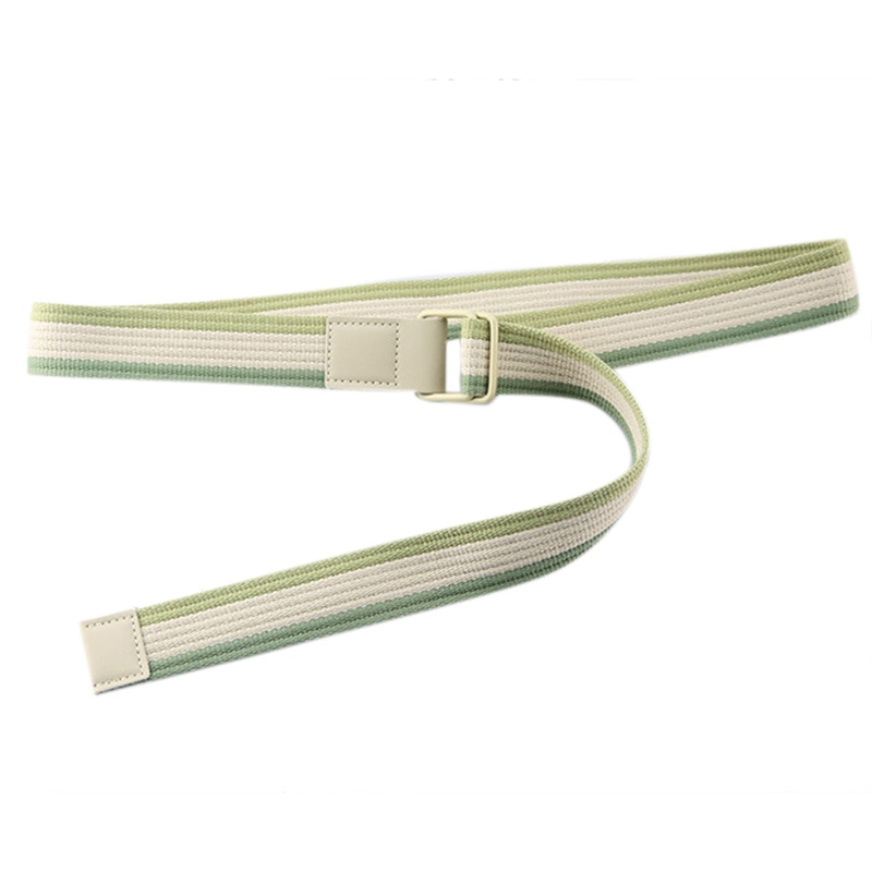 Thắt Lưng Bằng Vải Canvas Hoa Văn Kẻ Sọc Thời Trang