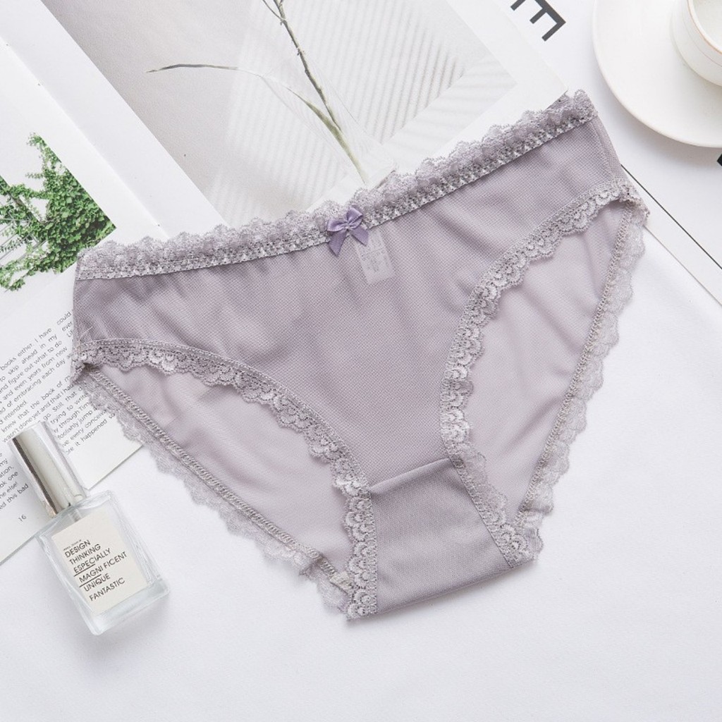 P03-Quần lót ren gợi cảm sexy siêu mỏng thêu viền hoa điệu đà | BigBuy360 - bigbuy360.vn